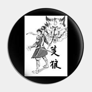 Shinobi Wolf Pin