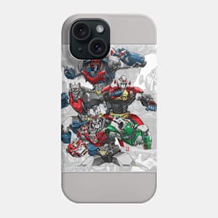 Back to the 70's anime & robots Phone Case