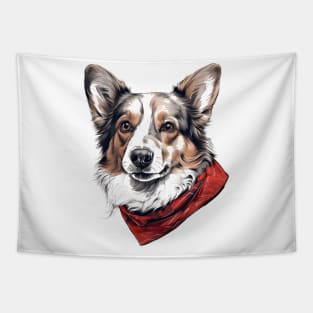 Fancy Corgi Tapestry