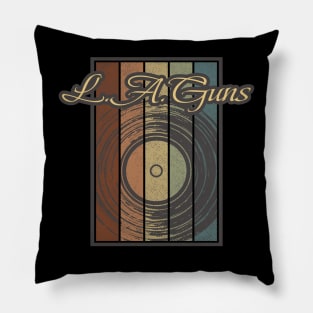 L.A. Guns Vynil Silhouette Pillow