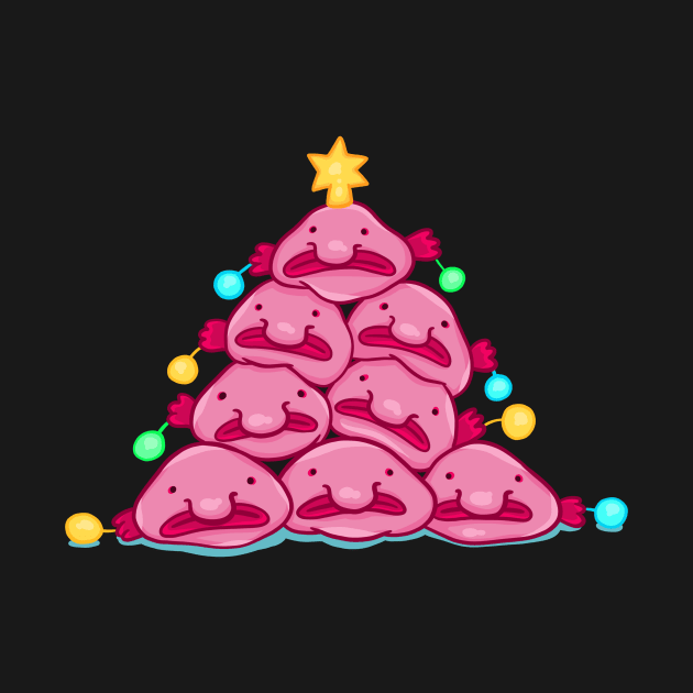 Blobfish Christmas tree by manydoodles