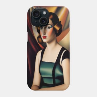 Vintage Portrait of a Girl - Modern Art Phone Case