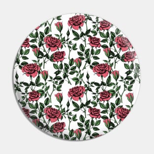 Roses pattern Pin