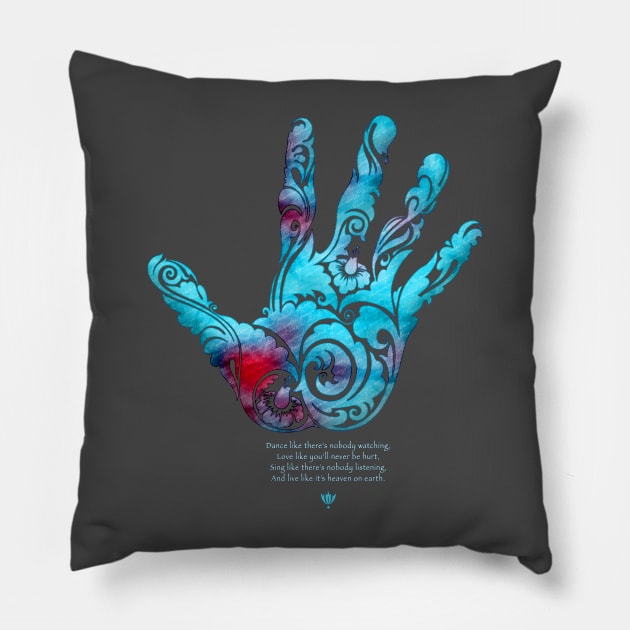 Spiritual Message - Heaven on Earth Pillow by Cre8tiveSpirit