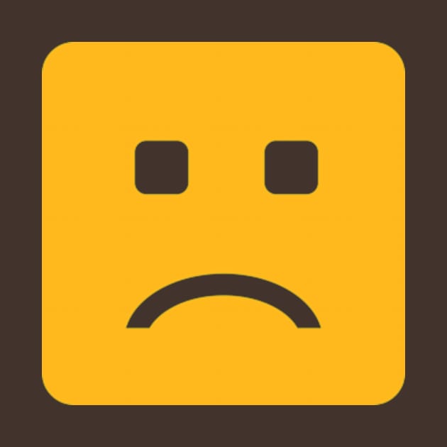 Minimal sad Emoji by sungraphica