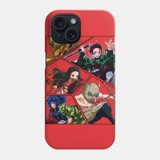 Demon Slayer Tanjiro Team Color Phone Case