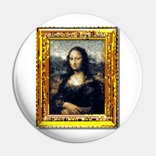 8-Bit Mona Lisa Pin