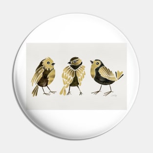 finches gold Pin