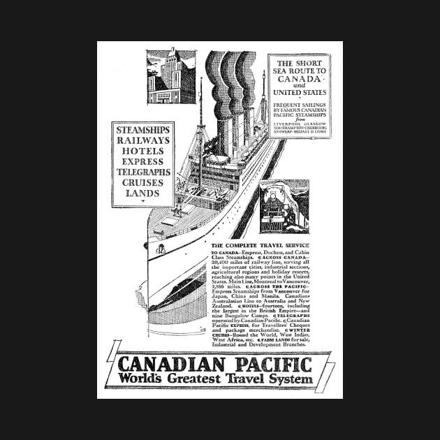 Canadian Pacific - World Travel - 1931 Vintage Advert by BASlade93