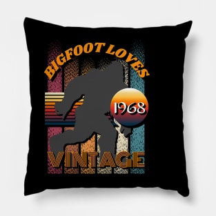 Bigfoot Loves Vintage 1968 Pillow