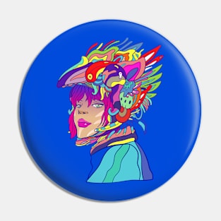 Girl illustration art Pin