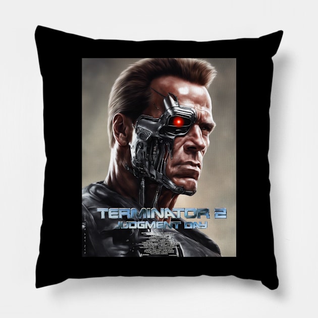 I’ll be back Art-terminate Pillow by SAN ART STUDIO 