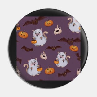 spooky halloween pattern Pin