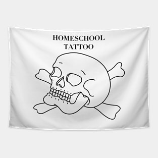 HomeSchoolTattoo Skull & Crossbones Tapestry