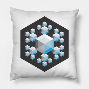 Hypnotic Snowflake Pillow