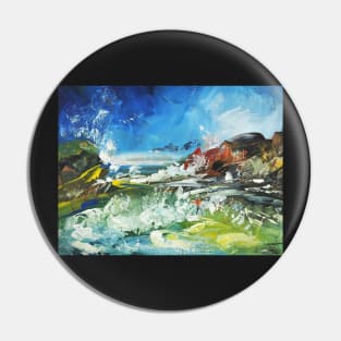 Abstract Landscape Surf 204 Pin