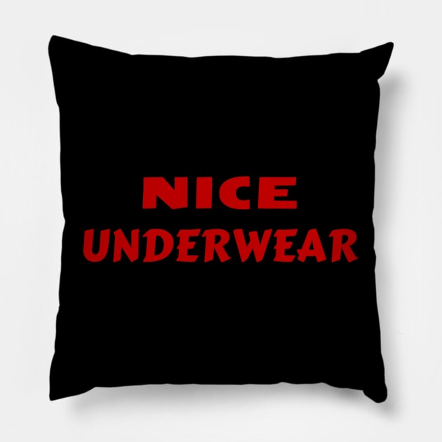 Nice UnderwearFunny Bathmat Pillow by Kanalmaven