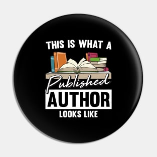 Published Author Quote and Writers Gifts Writing Pin