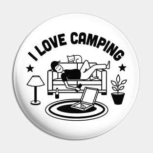 i love camping Pin