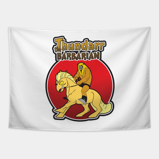 Ookla The Mok - Thundarr The Barbarian Tapestry by Chewbaccadoll
