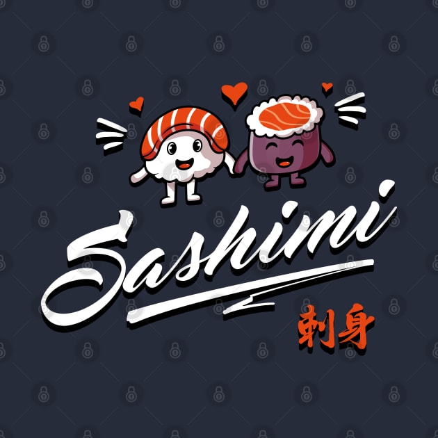 Sashimi Sushi - I love Sahimi - Japanese Food by BabyYodaSticker
