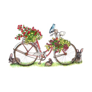 Bikes, Blooms, Bunnies and Birds T-Shirt