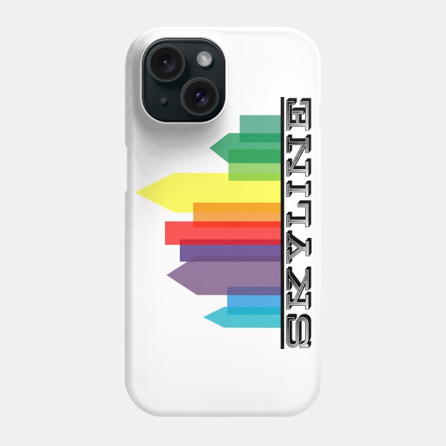 city skyline Phone Case by gustavoscameli