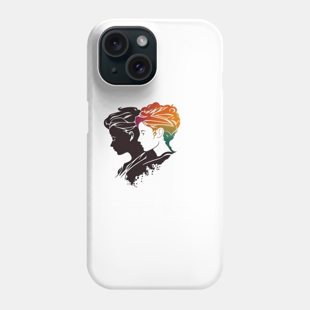 Lesbian Pride - An abstract expression of Love Phone Case by UmagineArts