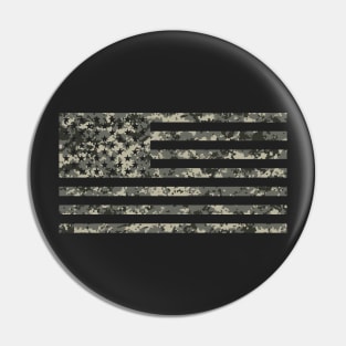 US Flag - Urban Camo Pin