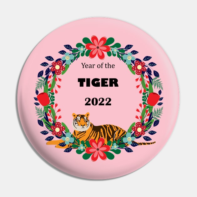 Year of the tiger - 2022 Pin by grafart