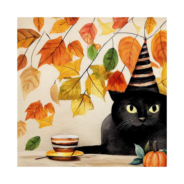 Cat in autumn mood by fistikci