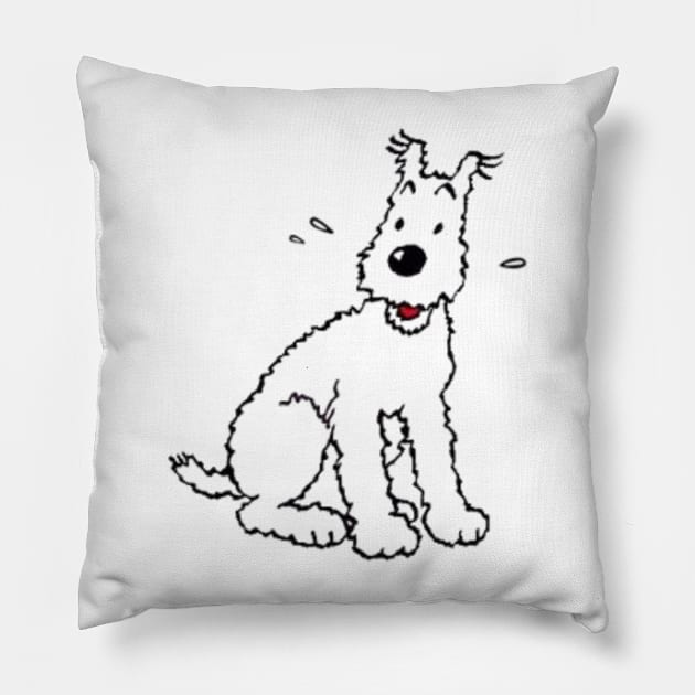 Tintin And Milou Pillow by Antoneshop