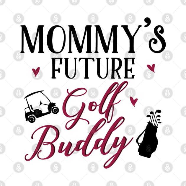 Golf Mom and Baby Matching T-shirts Gift by KsuAnn