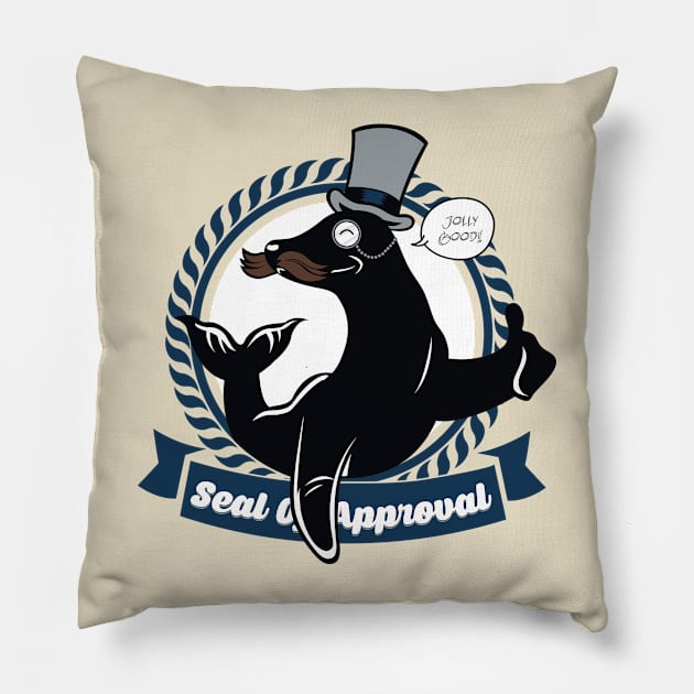 Seal Of Approval Pillow by devilchimp