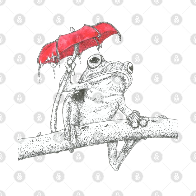 Frog's umbrella by Créa'RiBo