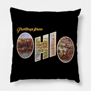 Greetings from Ohio Pillow