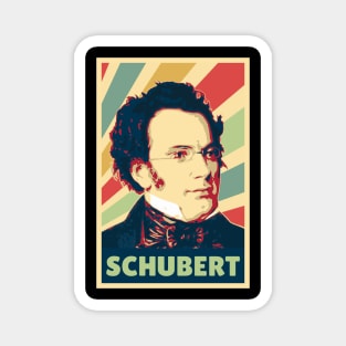 Franz Schubert Vintage Colors Magnet