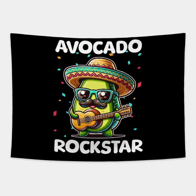 Avocado Rockstar Tapestry by Odetee