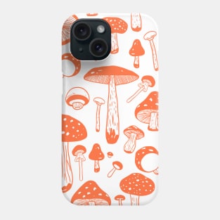 Red Mushroom Boho Cute Pattern Phone Case