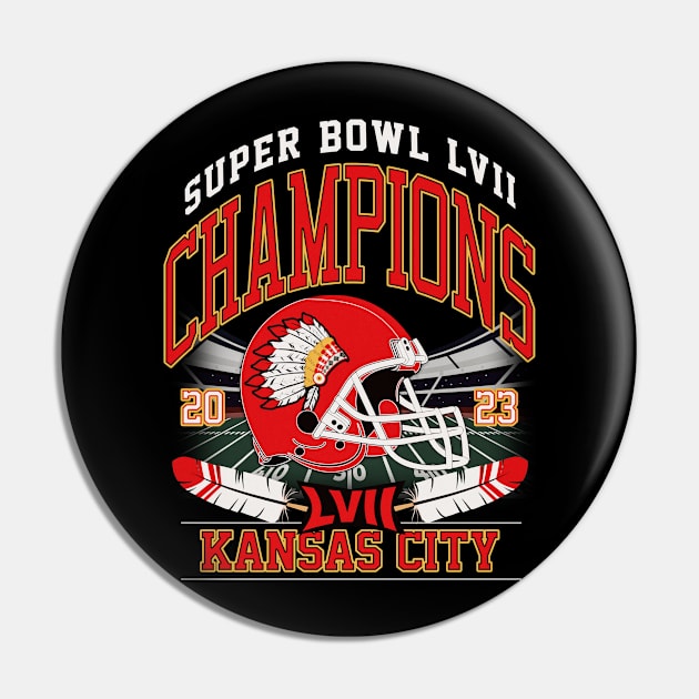 Kansas City Super Bowl Champions 2023 V2 Pin