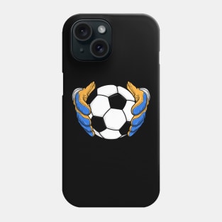 Goalkeeper gloves Soccer ball Phone Case