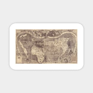 Early map of the world, with America (E056/0054) Magnet