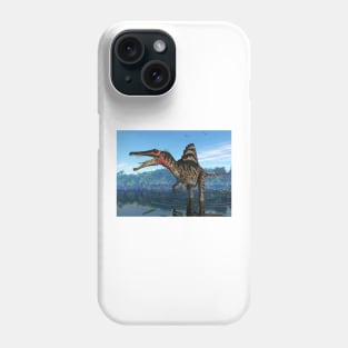 Spinosaurus dinosaur, illustration (C006/8639) Phone Case