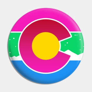 Colorado Flag Poly Polysexual Pride Pin