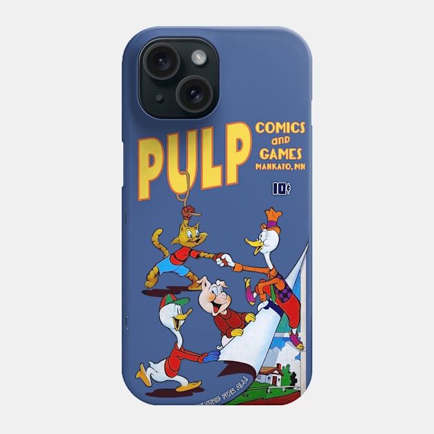 Pulp Cartoon Friends Phone Case by PULP Comics and Games