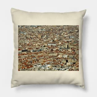 Marseille cityscape Pillow
