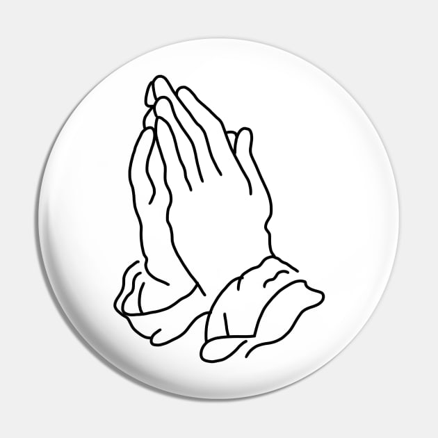 minimalistic line art praying hands in black (tattoo) Pin by acatalepsys 