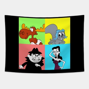 Rocky Bullwinkle Pop Tapestry