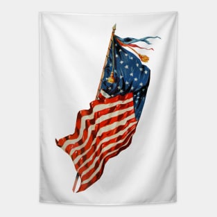 Vintage American Flag Tapestry