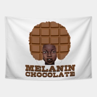 Afro Melanin Chocolate Queen Black Pride Gift Tapestry